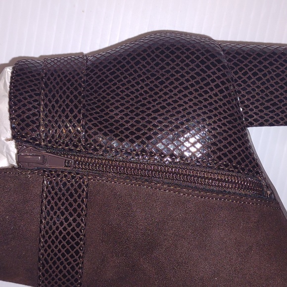 KAREN SCOTT Ivyy Mixed Media Chocolate Booties - Picture 14 of 15